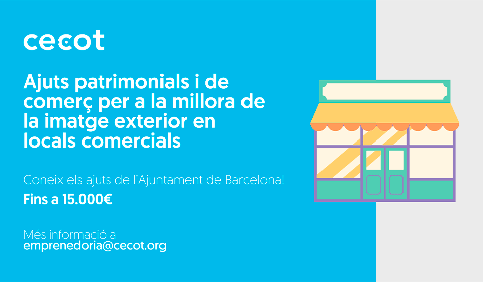 Ajuts patrimonials i de comerç per a la millora de la imatge exterior en locals comercials