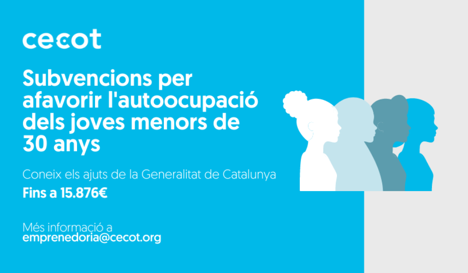 subvencions de la generalitat de catalunya per afavorir l autoocupacio dels joves menors de 30 anys